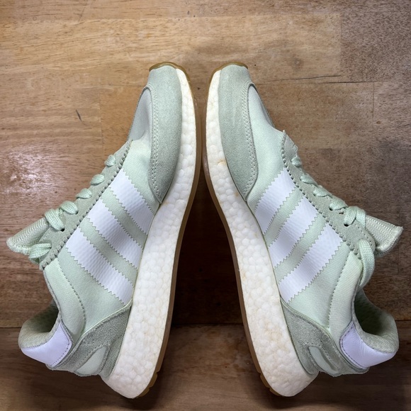 Adidas I-5923 SUEDE Womens Size 6.5 Running Shoes Sneakers Mint Green - Picture 6 of 12